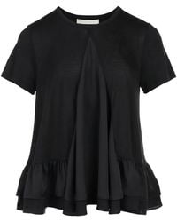 Club21 - Kayla Peplum-Hem T-Shirt - Lyst