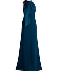 Tadashi Shoji - Bow-Detail Halter-Neck Maxi Dress - Lyst