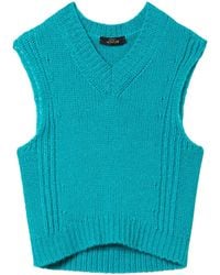 Twinset - Seamless Knitted V-Neck Top - Lyst