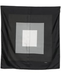 Lardini - Geometric Silk Scarf - Lyst