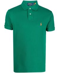 Polo Ralph Lauren - Embroidered-Logo Detail Polo Shirt - Lyst