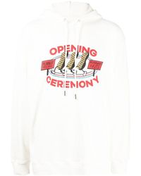 Opening Ceremony - Logo-print Cotton Hoodie - Lyst