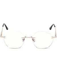Tom Ford - Rimless Geometric-Frame Glasses - Lyst
