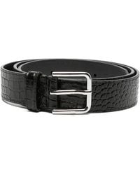 Frankie Shop - Croc-Effect Leather Belt - Lyst