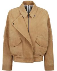S.W.O.R.D - Zip Collared Suede Jacket - Lyst