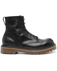 Premiata - Leather Combat Boots - Lyst