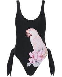 Chloé - Maillot De Bain Imprimé À Détail Noué - Lyst