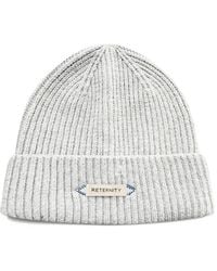 RETERNITY - Ribbed-Knit Logo-Patch Hat - Lyst