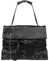 Moschino - Sac Porté Épaule En Cuir À Détails De Coutures - Lyst