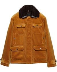 Prada - Giacca-Camicia A Coste - Lyst