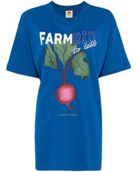 FARM Rio - Logo-print Cotton T-shirt - Lyst