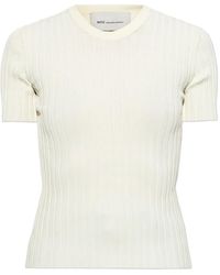 Ami Paris - Ribbed-Knit T-Shirt - Lyst