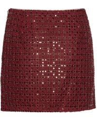 ROTATE BIRGER CHRISTENSEN - Beaded Mini Skirt - Lyst