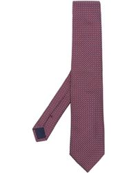 Corneliani - Cravate en soie à imprimé géométrique - Lyst
