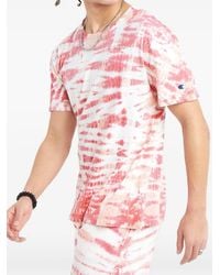 Champion - Wave Dye Tickled Rose T-Shirt - Lyst