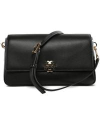 Tory Burch - Charlie Small Shoulder Bag With Logo - Lyst