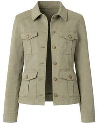 PAIGE - Stacey Button-Up Military Jacket - Lyst