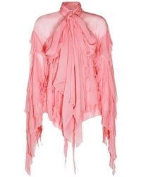 Blumarine - Blouse Met Ruches - Lyst