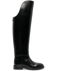 DURAZZI MILANO - Polished-leather Riding Boots - Lyst