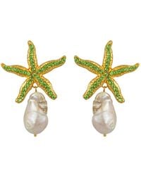Mayol - Mariana Starfish Pearl Earrings - Lyst