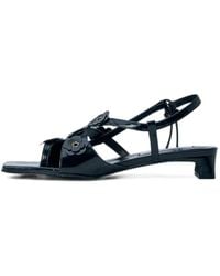 Cecilie Bahnsen - Carna Floral-Embellished Slingback Sandals - Lyst