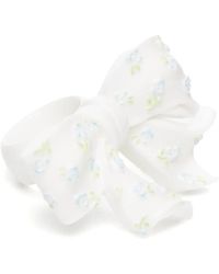 ShuShu/Tong - Floral-Print Embossed Bow Ring - Lyst
