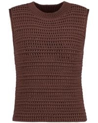 Tod's - Crochet-Knit Top - Lyst