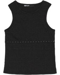 Bimba Y Lola - Ribbed Studded Tank Top - Lyst