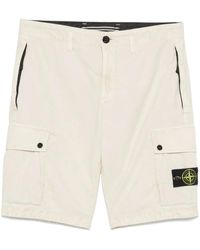 Stone Island - Klassische Cargo-Shorts - Lyst
