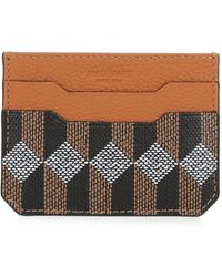 AU DEPART - Geometric-Print Card Holder - Lyst