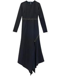 Just Cavalli - Asymmetric Hook-Detail Midi Dress - Lyst