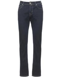 Jacob Cohen - Jeans Met Logo-Patch En Contrasterende Stiksels - Lyst