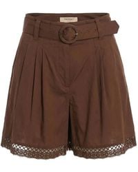 Twinset - Belted Shorts - Lyst
