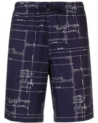 PS by Paul Smith - Graphic-print Cotton Shorts - Lyst