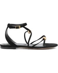 Isabel Marant - Aeza Embellished Suede Sandals - Lyst