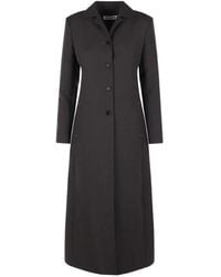 Jil Sander - Single-Breasted Notched-Lapels Coat - Lyst