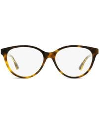 Gucci - Web-Detail Cat-Eye Frame - Lyst