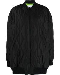 MSGM - Quilted Bomber Jacket - Lyst