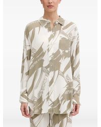 DKNY - Abstract-Print Chest-Pocket Shirt - Lyst