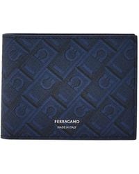 Ferragamo - Monogram Print Wallet - Lyst