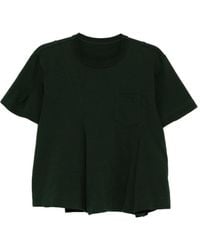 Sacai - T-Shirt En Coton À Design Superposé - Lyst