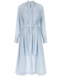 TOTEME - Belted Midi Dress - Lyst