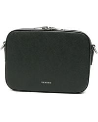 Sandro - Small Zip-Fastening Cross-Hatch Messenger Bag - Lyst