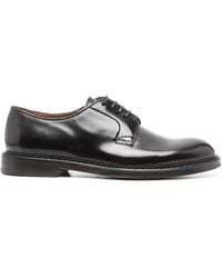 Doucal's - Round-toe Patent-leather Derby Shoes - Lyst