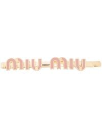 Miu Miu - Enameled Metal Hair Clip - Lyst