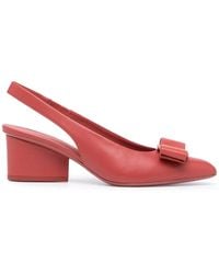 Ferragamo - Viva 55 スリングバック パンプス - Lyst