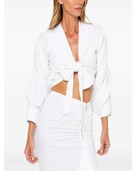 JBQ - Dakota Bow-Detail Blouse - Lyst