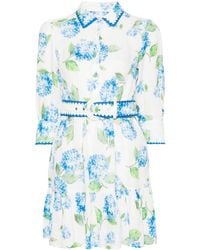 Mc2 Saint Barth - Daisi Floral-print Linen Dress - Lyst