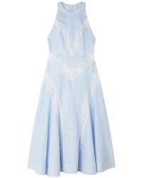 Sandro - Vestido Largo A Rayas - Lyst
