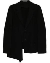 Y's Yohji Yamamoto - Asymmetrischer Blazer mit Kamm - Lyst